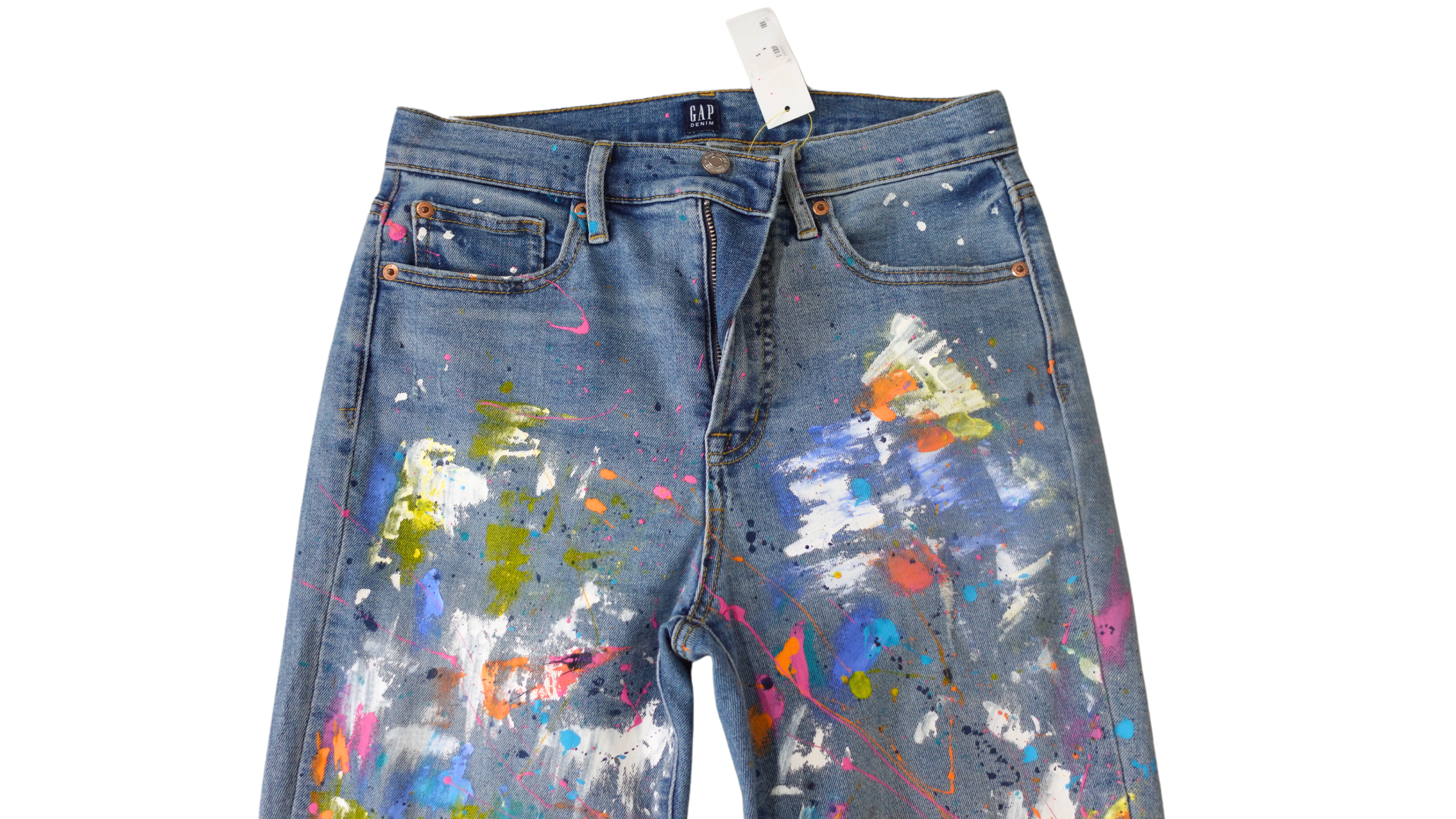 Paint Splatter Jeans