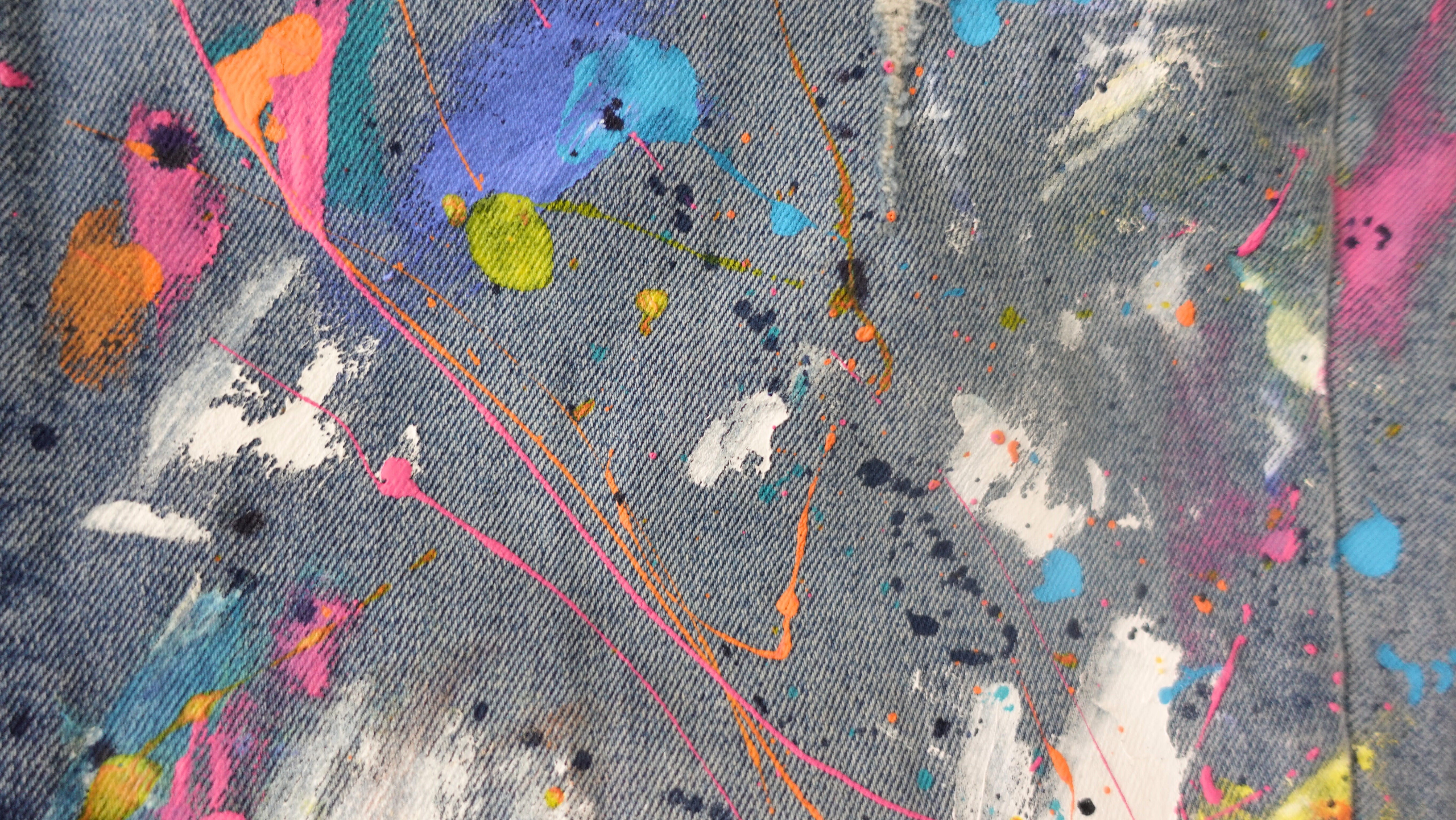 Paint Splatter Jeans