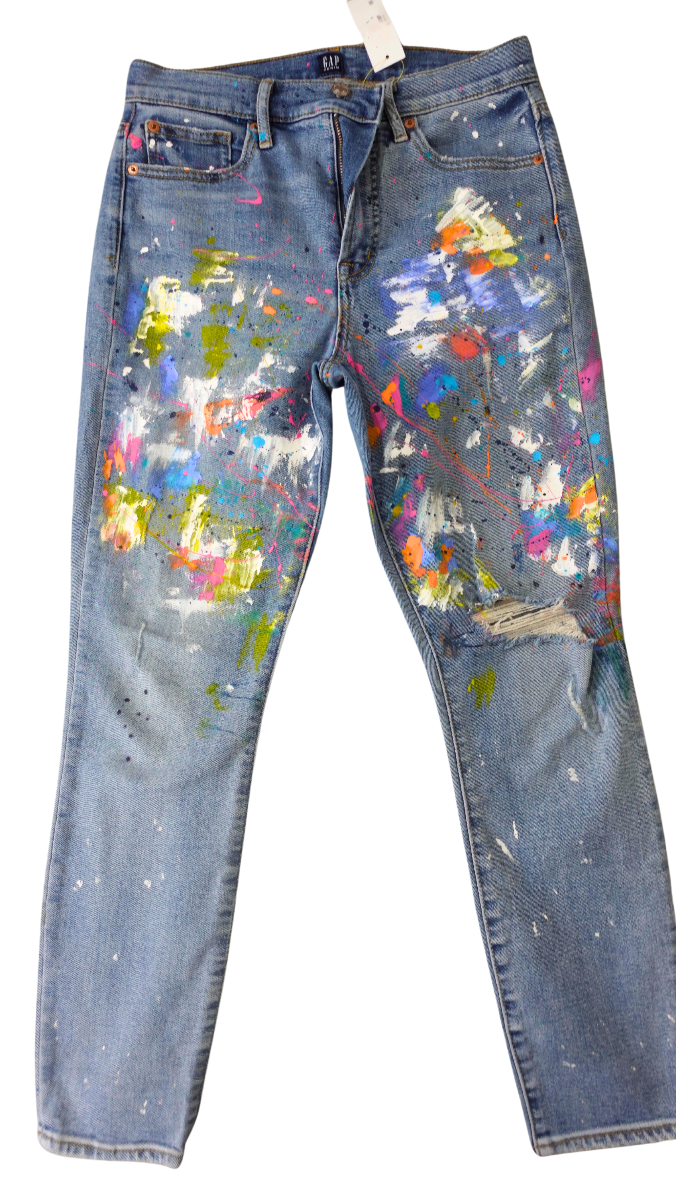 Paint Splatter Jeans